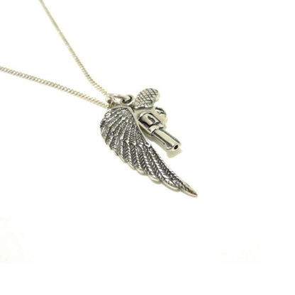 Wing and Gun Necklace - CD571