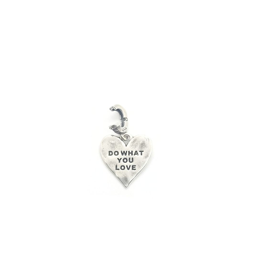 Do what you love heart charm - CIC21