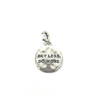 Charm targhetta Say less do more - CIC9 - Spadarella Gioielli
