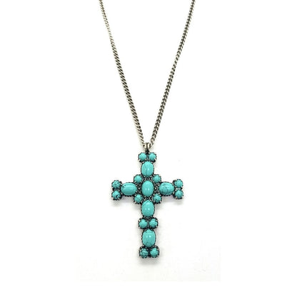 Cross Stone Necklace - CL692