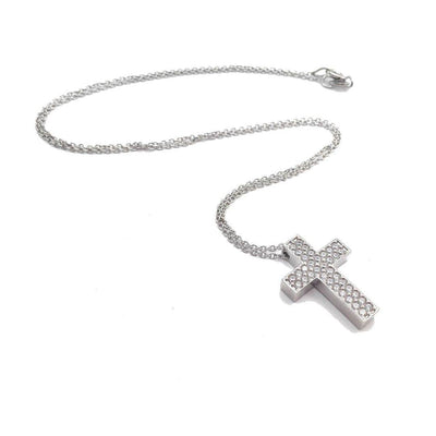 Collana croce zirconi - CL693 - Spadarella Gioielli