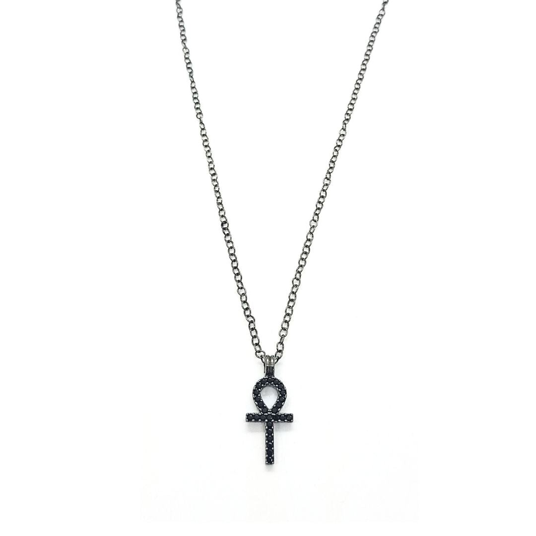 Jewish Cross Necklace Zirconia - CL696