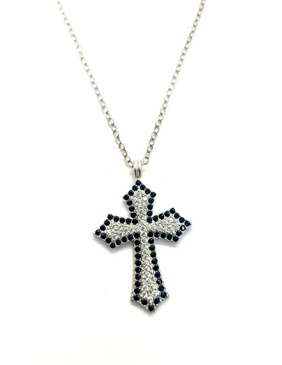 Collana croce zirconi - CL697