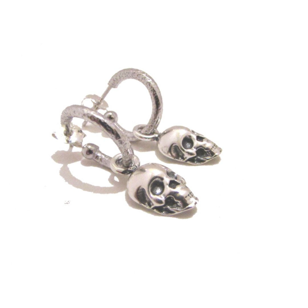 Skull Hoop Earrings - OR737