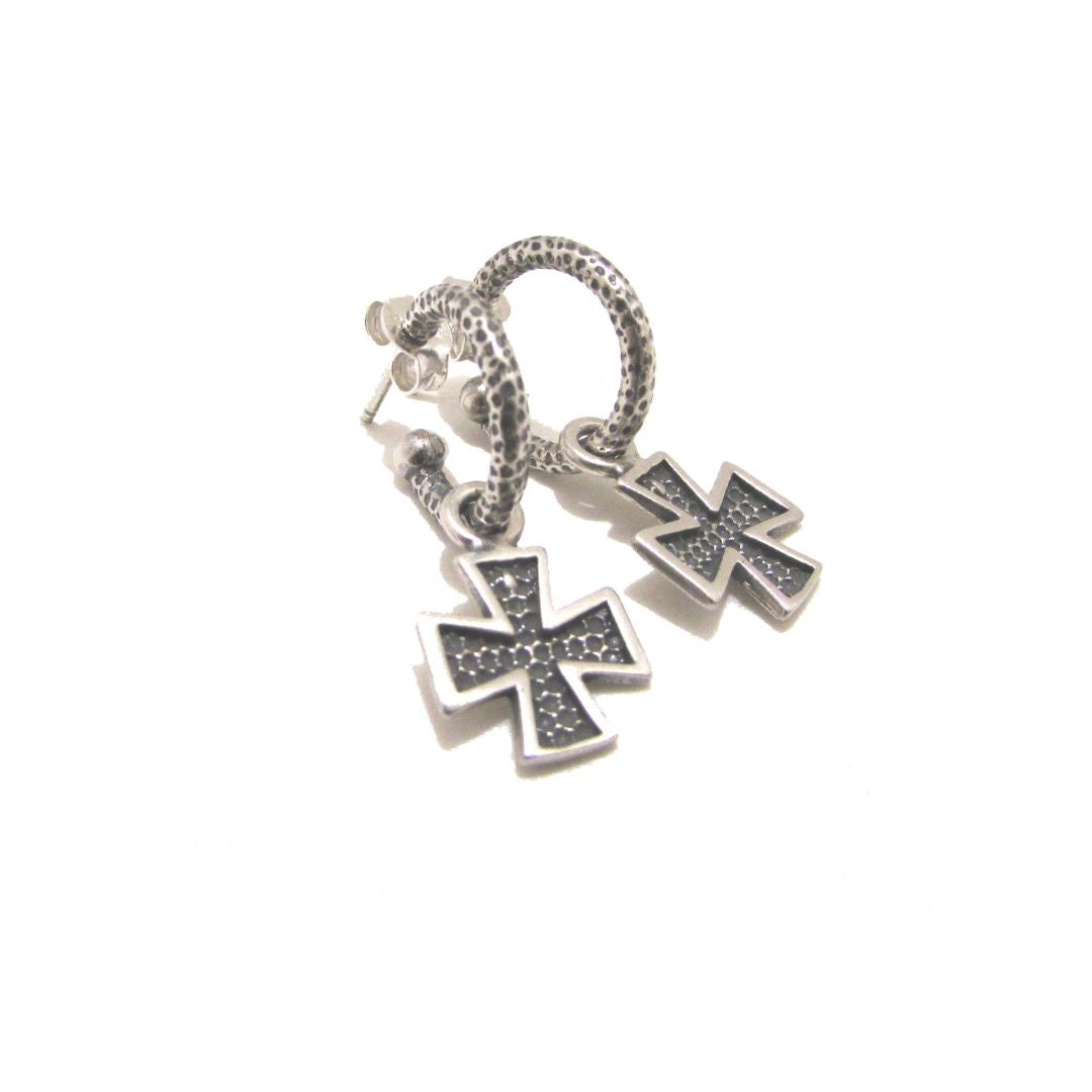 Cross Hoop Earrings - OR739