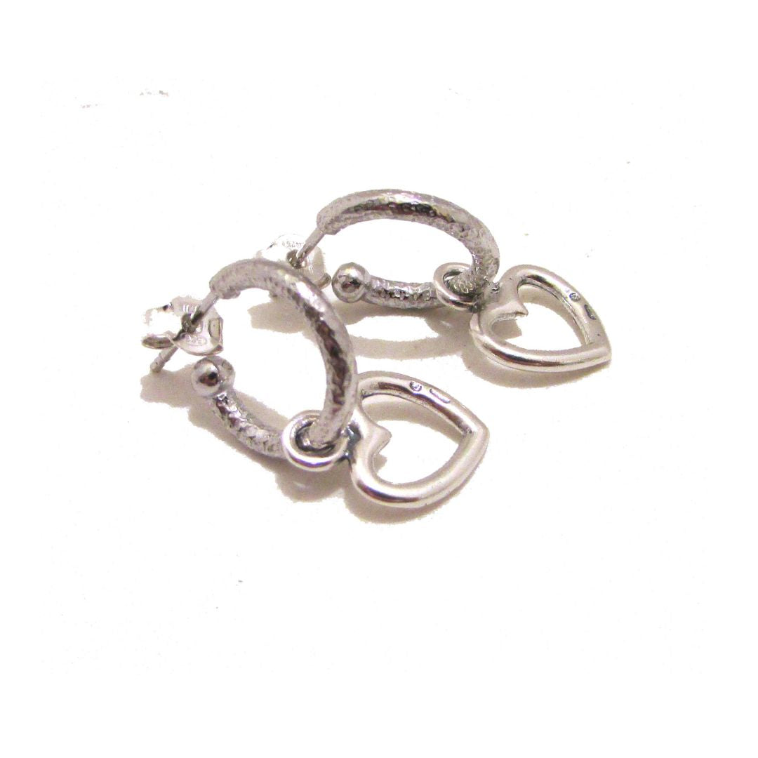 Heart Hoop Earrings - OR741