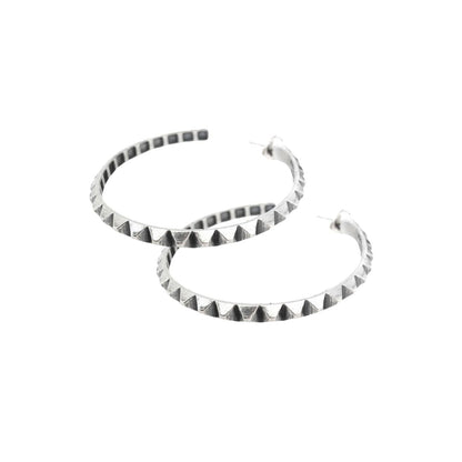 Studded Hoop Earrings - OR786