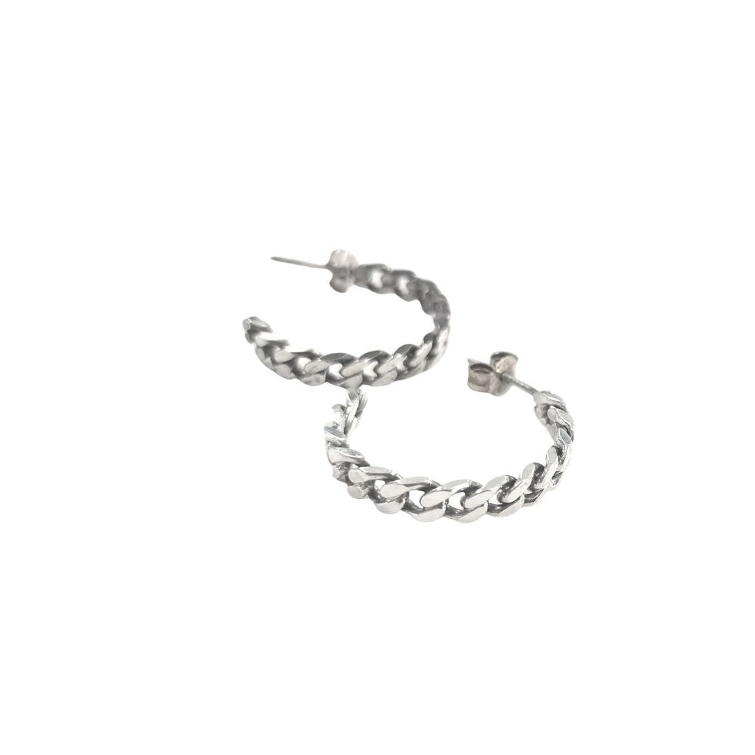 Chain Hoop Earrings - Or789