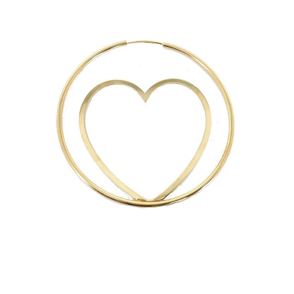 Heart Hoop Earring - OR796