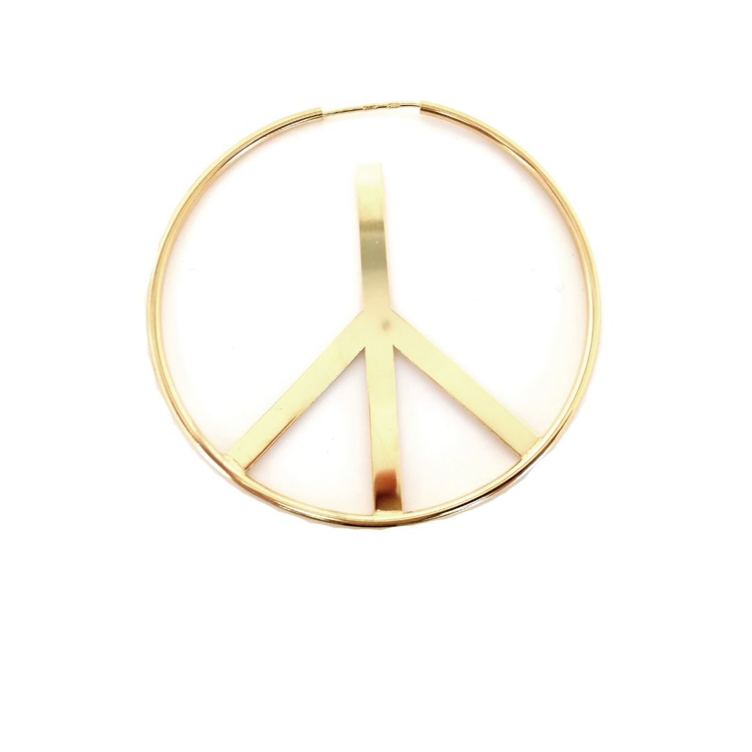 Peace &amp; Love Hoop Earring - OR797