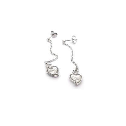 Sacred Heart Drop Earrings - OR808