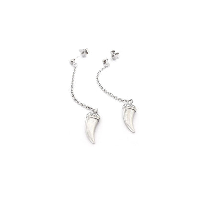 Shark Tooth Drop Earrings - OR809