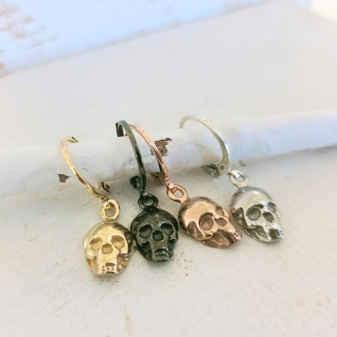 Skull Hoop Earrings - OR820