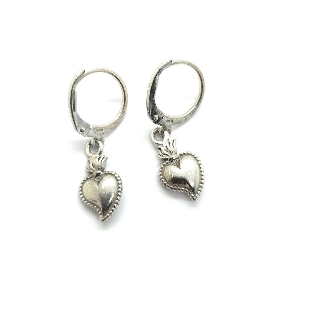 Sacred Heart Hoop Earrings - OR822