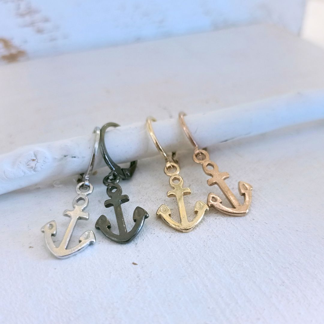 Anchor Hoop Earrings - OR826