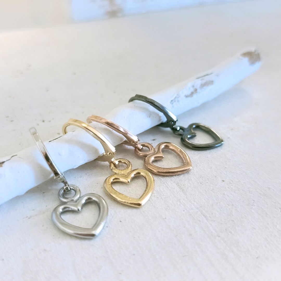 Heart Hoop Earrings - OR827