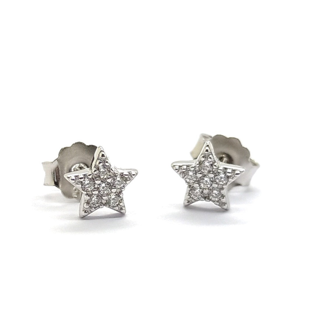 Zirconia Star Stud Earrings - OR830