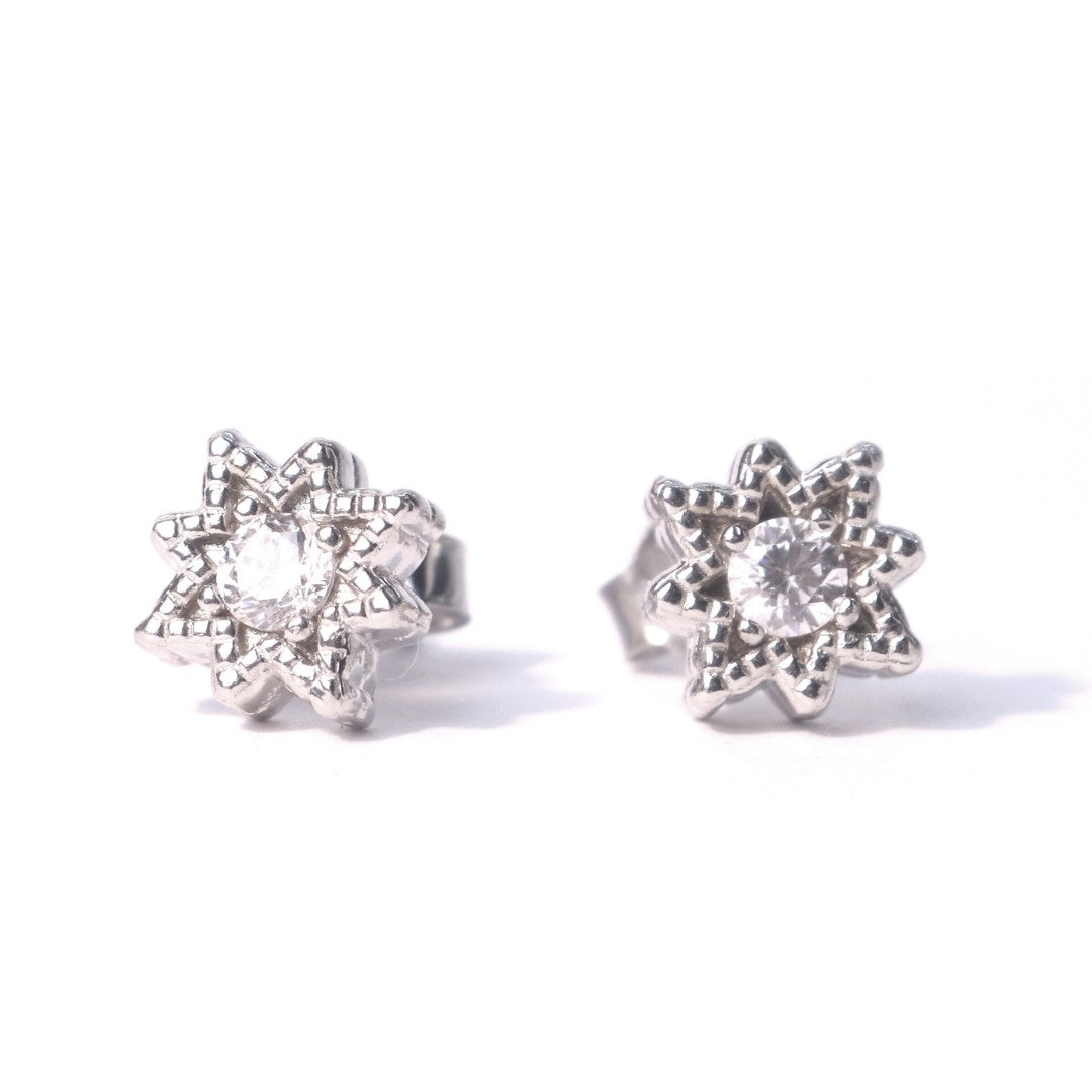 Star Zirconia Stud Earrings - OR842