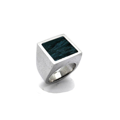 Anello con pietra quadrata - PSAN108 - Spadarella Gioielli