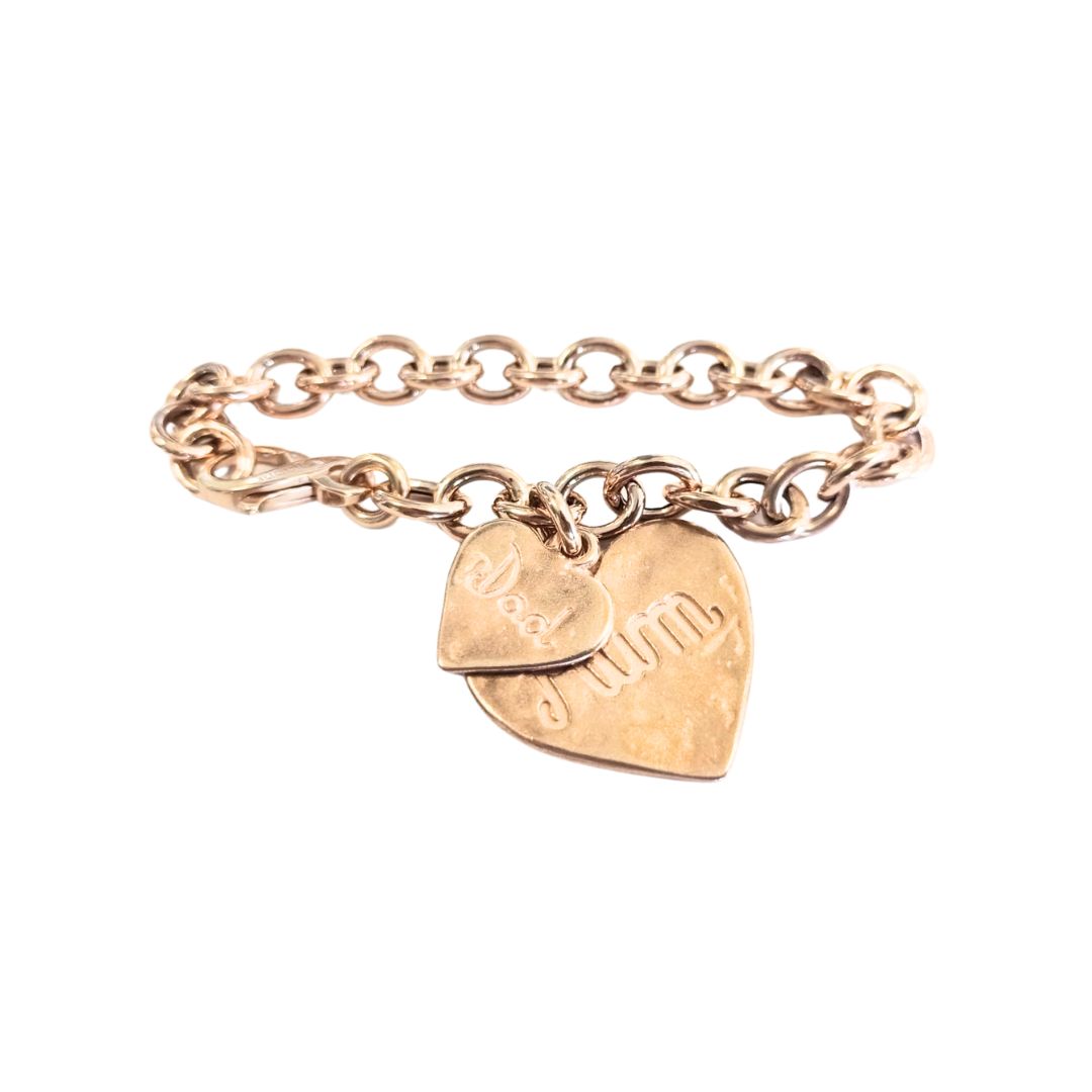 Mum &amp; Dad Heart Bracelet - PSBR63