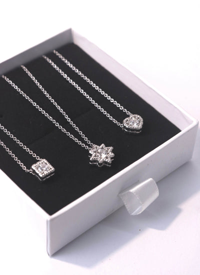 Collana scintille quadrato - CL714 - Spadarella Gioielli