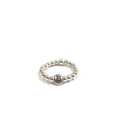 Anello elastico letterina - SPAN36 - Spadarella Gioielli