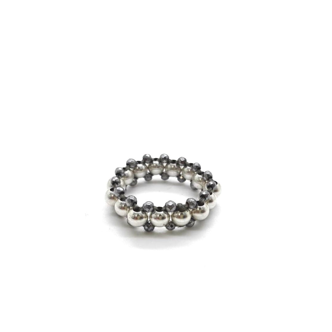 Stones braided ring - SPAN44