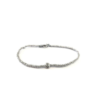Bracciale spadino anellini Letterina - Spadarella Gioielli