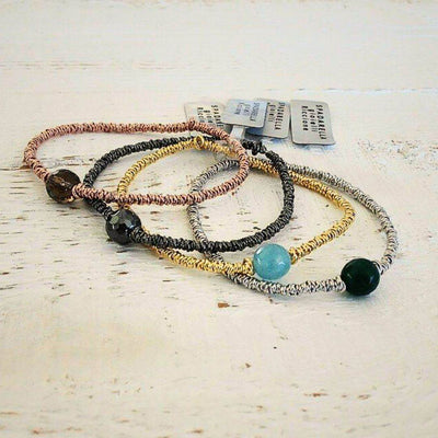 Bracciale spadino elastico con pietra - SPBR428 - Spadarella Gioielli