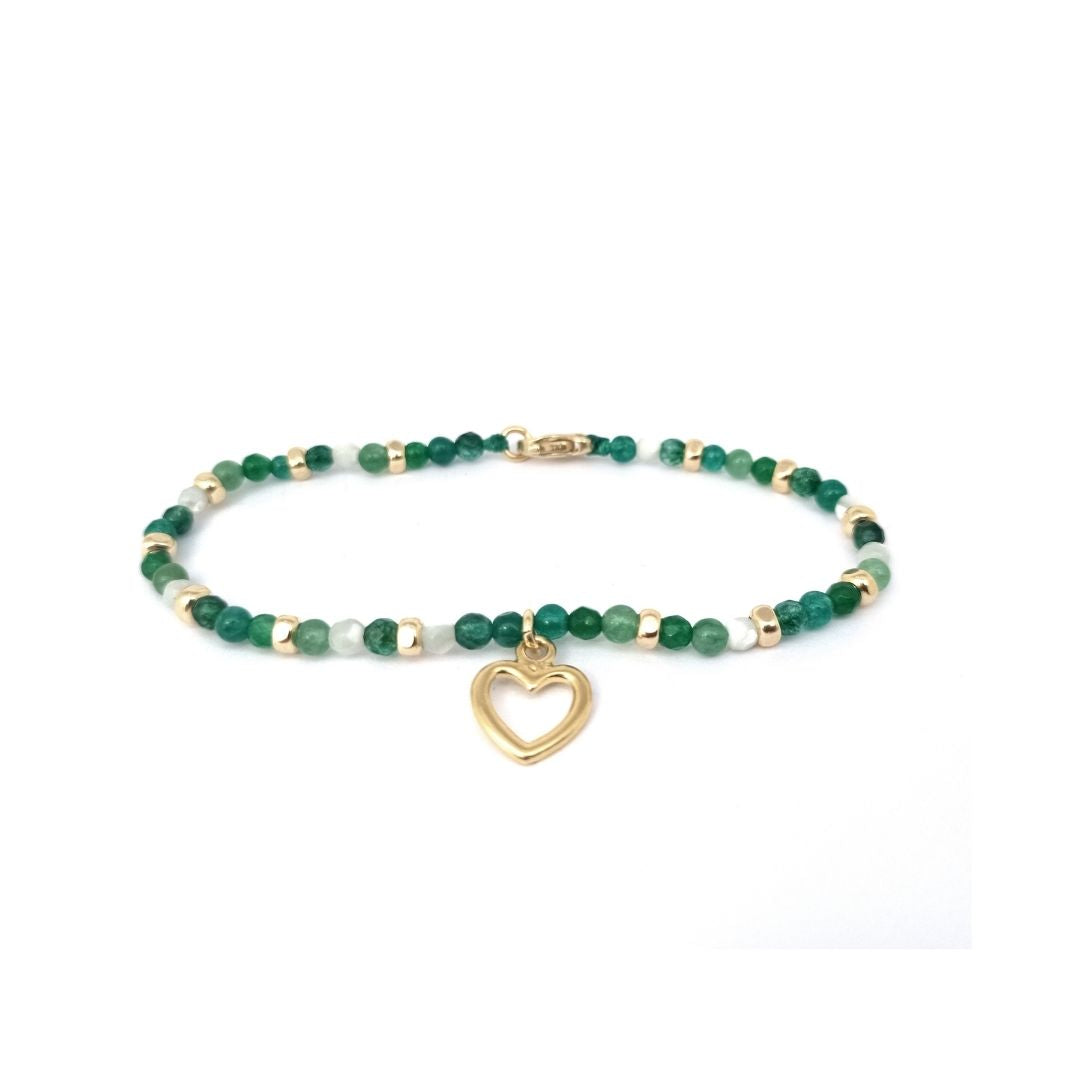 Bracciale spadino pietre con cuore - SPBR601