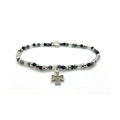 Sword bracelet stones with cross - SPBR605