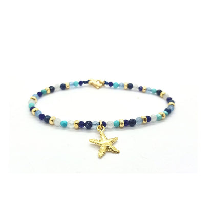 Sword bracelet stones with starfish - SPBR608