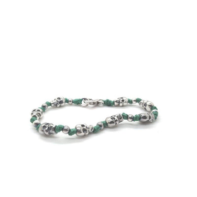 Bracciale spadino teschi grandi - SPBR061 - Spadarella Gioielli