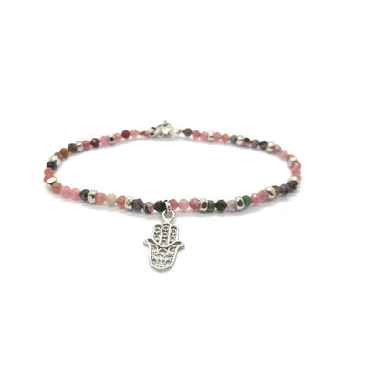 Bracciale spadino pietre con mano di Fatima - SPBR610 - Spadarella Gioielli