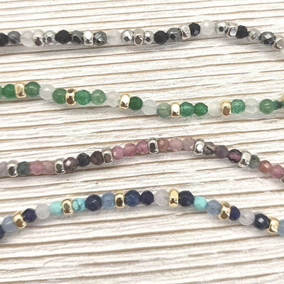 Bracciale spadino pietre con stella marina - SPBR608 - Spadarella Gioielli