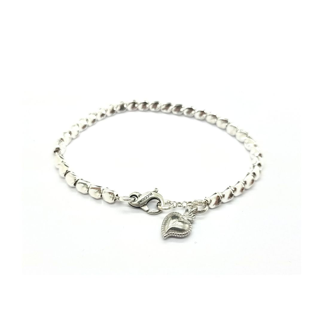 Bracciale pendente cuore sacro - SPBR625