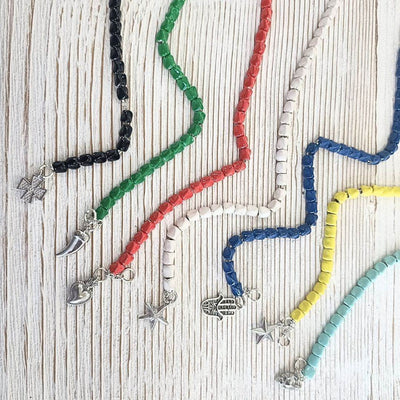 Bracciale smaltato cornetto - SPBR621X - Spadarella Gioielli