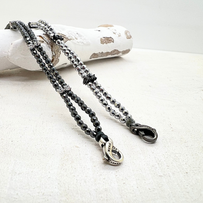 Bracciale zirconi ed ematite - SPBR780