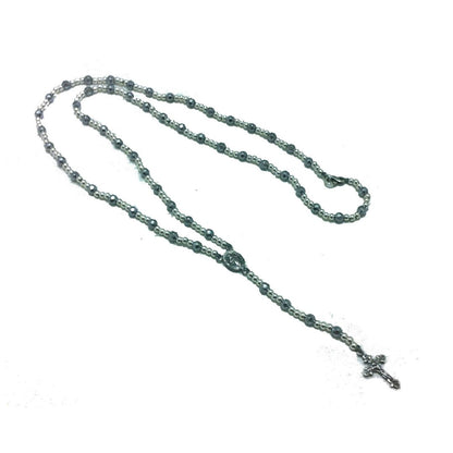 Spadino Rosary Stone Necklace - SPGR355