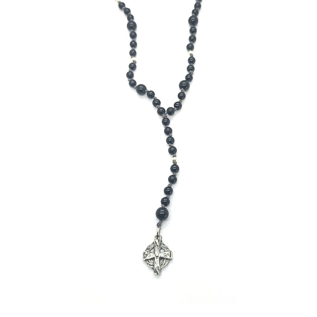 Collana pietre croce - SPGR390