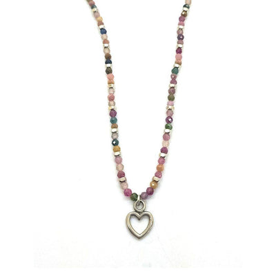 Collana pietrine cuore - SPGR602 - Spadarella Gioielli